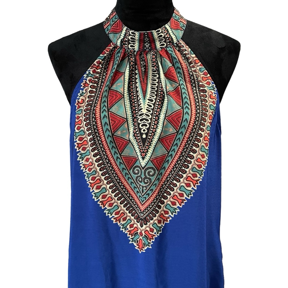 Band Of Gypsies Boho Halter Mini Dress Woman’s Large Lightweight - Picture 3 of 6